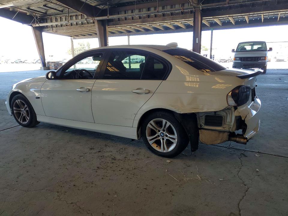 2008 BMW 3 series VIN WBAVA37548NL48109 COPART salvage auction — REAR END, CA - SALVAGE CERTIFICATE, sold $700 on 2026-07-20 (photo 2)