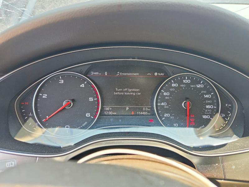 2014 Audi A7 VIN WAU2MBFCXEN028969 COPART salvage auction — FRONT END, Va - Cert Of Title - Salvage, sold $3,100 on 2026-07-28 (photo 9)