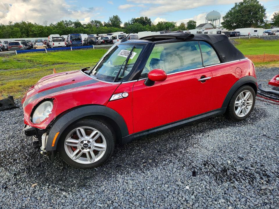2011 Mini Cooper VIN WMWZP3C5XBTX82656 COPART salvage auction — FRONT END, NY - MV-907A SALVAGE CERTIFICATE, sold $375 on 2026-08-14 (photo 1)