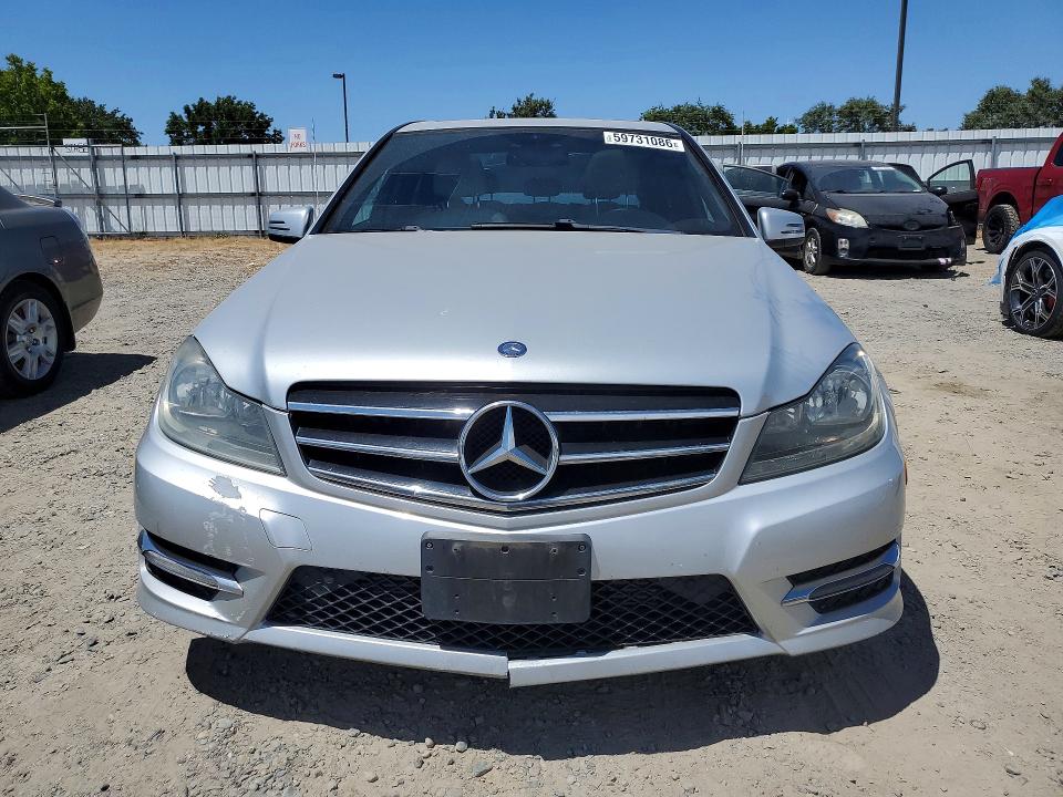 2014 Mercedes-benz C-klasse VIN WDDGF4HB3ER319654 COPART salvage auction — REAR END, Ca - Salvage Certificate, sold $1,200 on 2026-07-14 (photo 5)