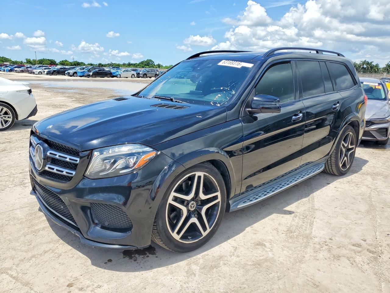 2017 Mercedes-Benz GLS-Class VIN 4JGDF7DE7HA906985 — COPART salvage auction photo
