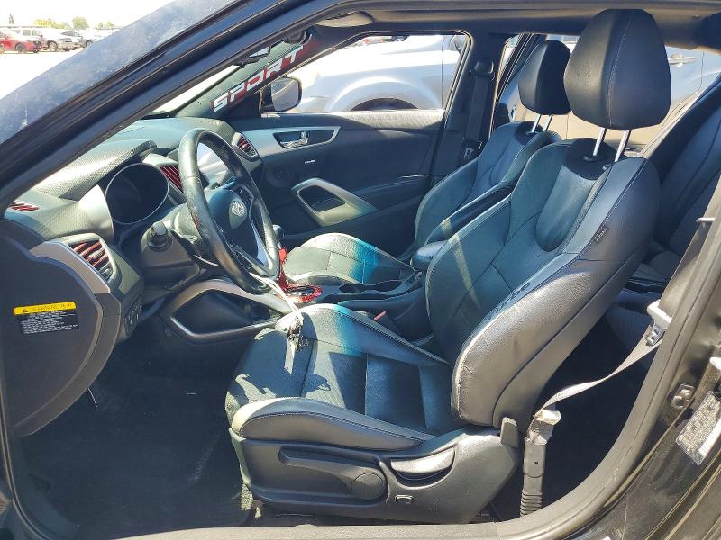 2016 Hyundai Veloster VIN KMHTC6ADXGU258615 COPART salvage auction — REAR END, Ca - Salvage Certificate, sold $1,200 on 2026-07-21 (photo 7)
