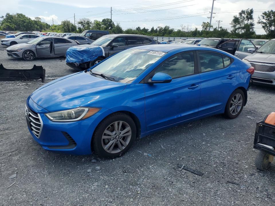 2018 Hyundai Elantra VIN KMHD84LF6JU473831 COPART salvage auction — REAR END, FL - CERTIFICATE OF TITLE, sold $725 on 2026-07-28 (photo 1)