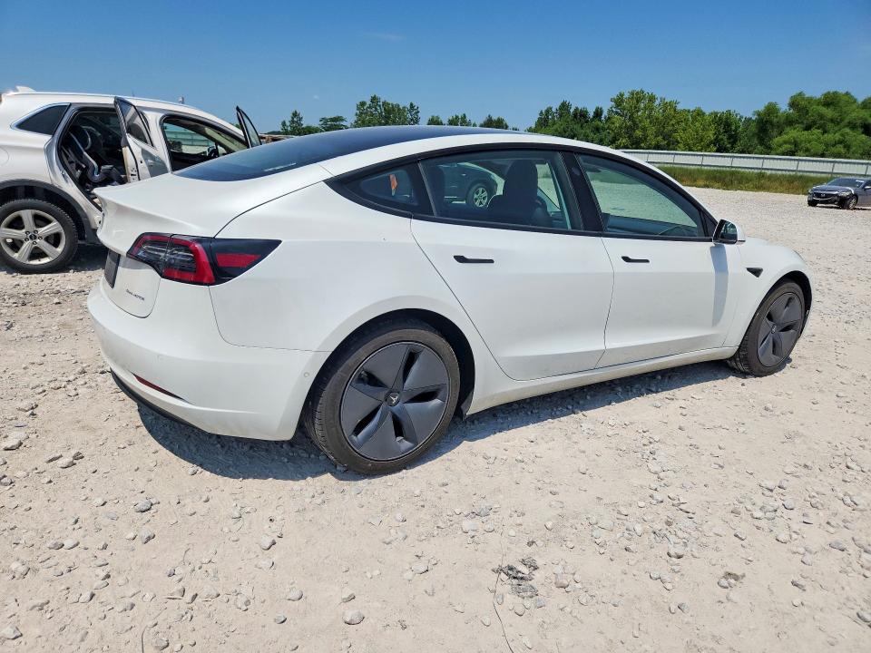 2020 Tesla VIN 5YJ3E1EBXLF735332 COPART salvage auction — SIDE, Mi - Certificate Of Title, sold $10,800 on 2026-07-30 (photo 3)