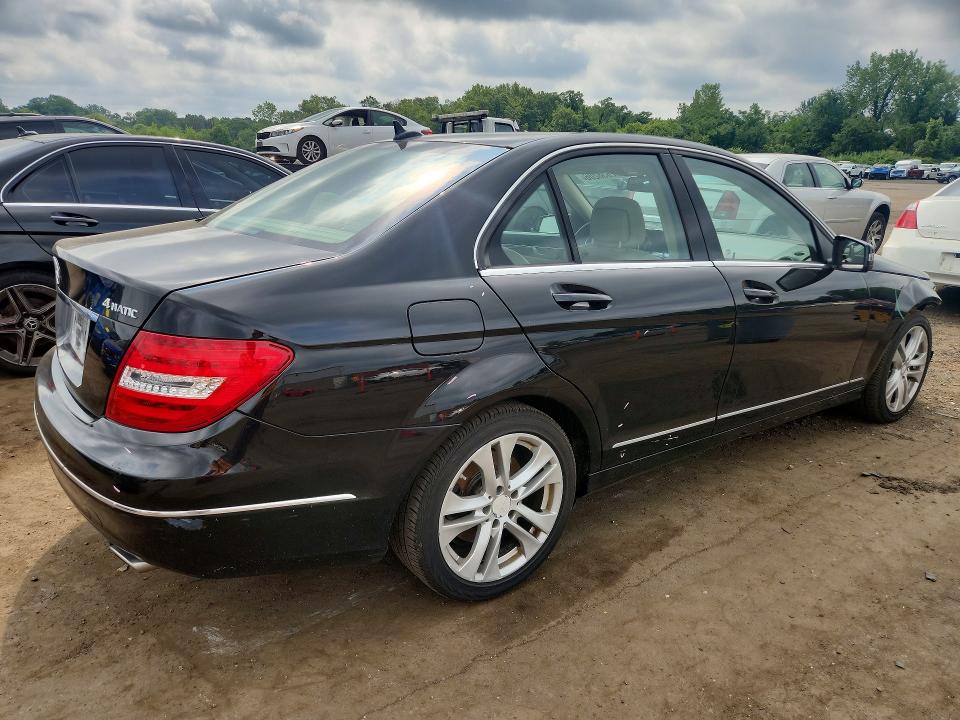 2014 Mercedes-benz C-klasse VIN WDDGF8AB6ER306401 COPART salvage auction — FRONT END, Ct - Cert Of Title-Salvage, sold $1,450 on 2026-08-07 (photo 3)