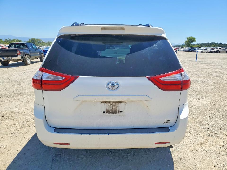 2015 Toyota Sienna VIN 5TDJK3DC7FS123174 COPART salvage auction — FRONT END, Ca - Salvage Certificate, sold $2,350 on 2026-08-21 (photo 6)