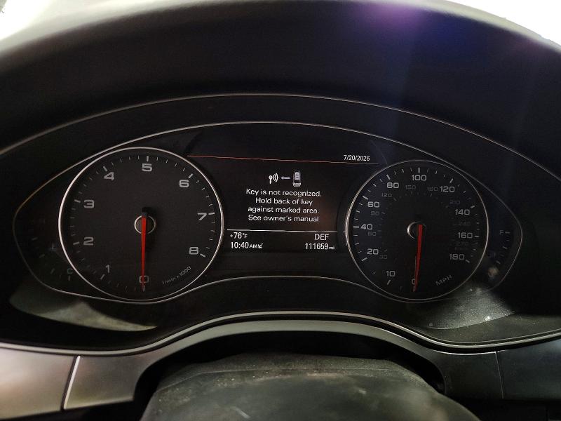 2014 Audi A6 VIN WAUHGAFC0EN081868 COPART salvage auction — VANDALISM, WI - CERTIFICATE OF TITLE, sold $250 on 2026-07-27 (photo 9)