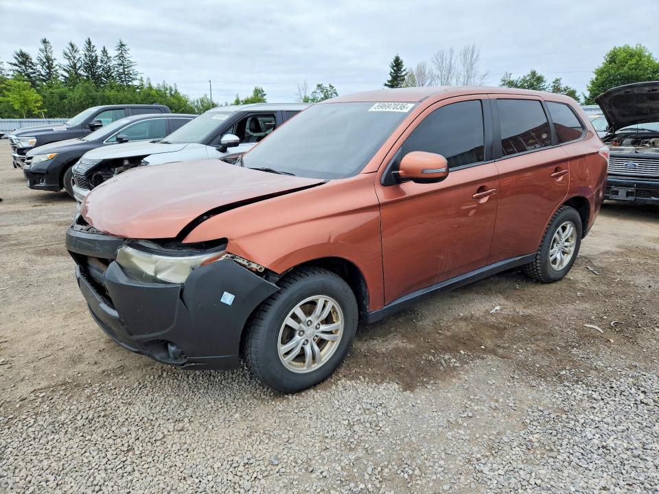2014 Mitsubishi Outlander VIN JA4AZ2A34EZ601892 COPART salvage auction — FRONT END, ON - PERMIT SALVAGE, sold $325 on 2026-07-23 (photo 1)