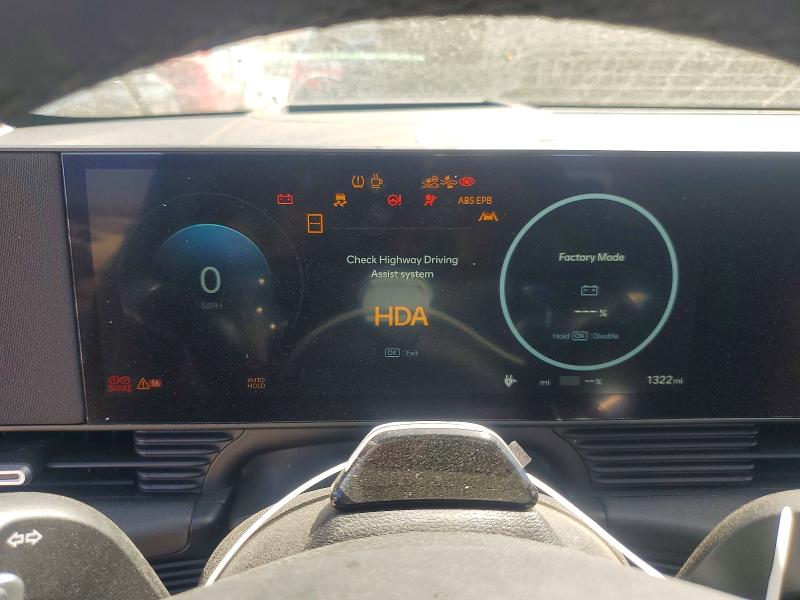 2026 Hyundai Ioniq VIN 7YAKR4DA3TY055131 COPART salvage auction — FRONT END, CA - SALVAGE CERTIFICATE, sold $15,600 on 2026-08-20 (photo 9)