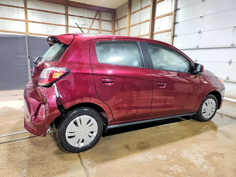 2024 Mitsubishi Mirage VIN ML32AUHJ8RH035994 COPART salvage auction — REAR END, Oh - Certificate Of Title (P), sold $90 on 2026-07-22 (photo 3)