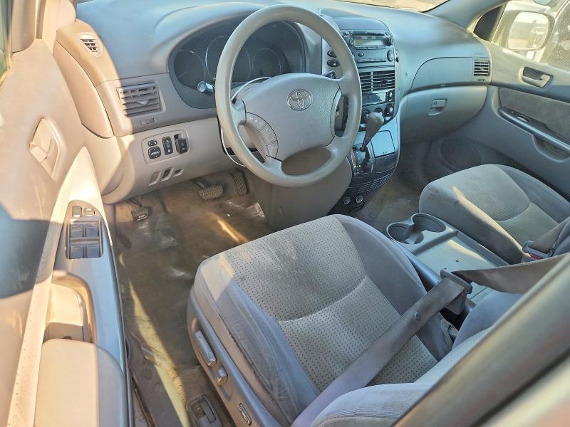 2008 Toyota Sienna VIN 5TDZK23C58S187022 COPART salvage auction — REAR END, Ca - Salvage Certificate, sold $400 on 2026-07-10 (photo 8)