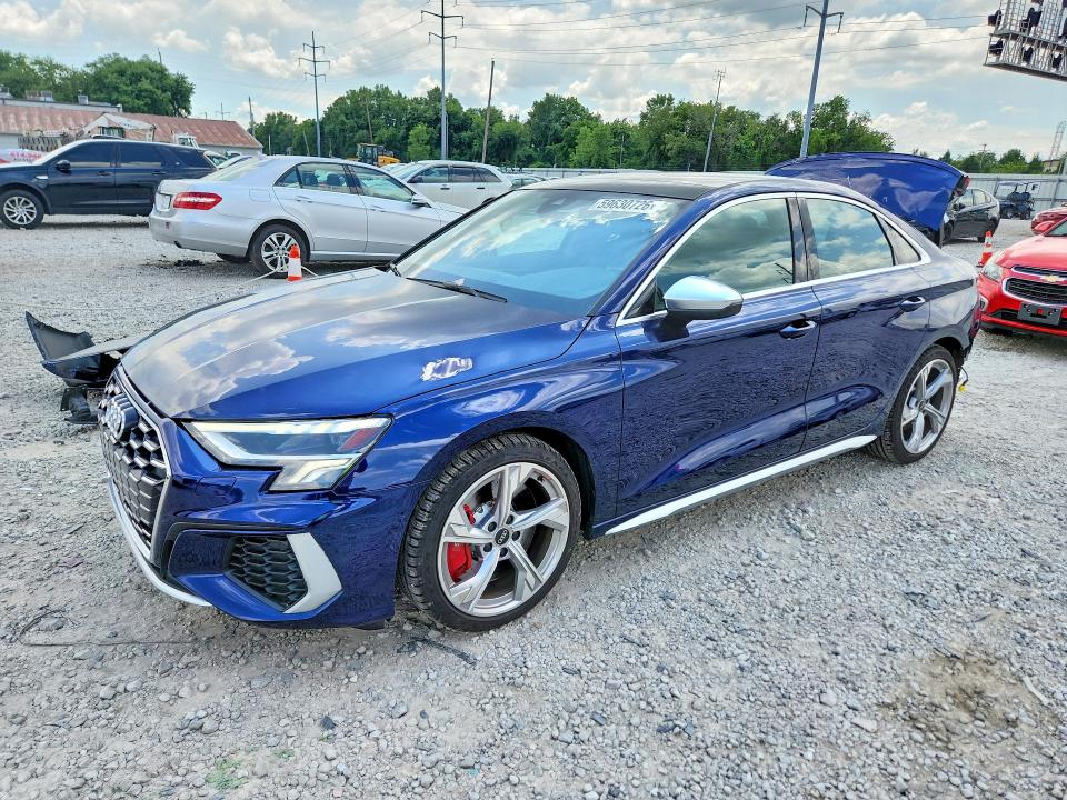 2023 Audi S3 VIN WAUH3DGY6PA053641 COPART salvage auction — REAR END, Oh - Certificate Of Title, sold $1,100 on 2026-07-31 (photo 1)