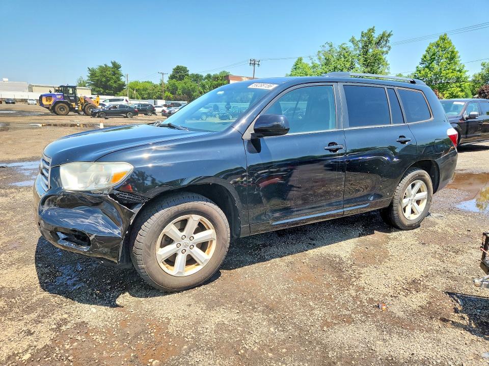 2010 Toyota Highlander VIN 5TDJK3EH4AS033659 COPART salvage auction — FRONT END, Ct - Cert Of Title-Salvage, sold $550 on 2026-07-24 (photo 1)