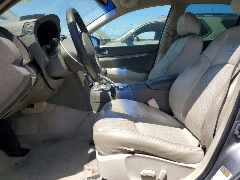 2012 Infiniti G VIN JN1DV6AP1CM811484 COPART salvage auction — REAR END, Ca - Dis/Dlr/Exp App For Dup Clean, sold $925 on 2026-07-29 (photo 7)