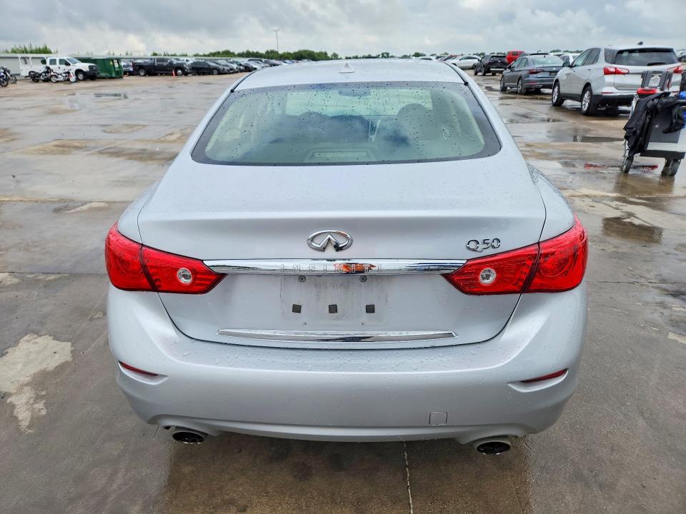2016 Infiniti Q50 VIN JN1CV7AP4GM200873 COPART salvage auction — FRONT END, TX - SALVAGE VEHICLE TITLE (P), sold $475 on 2026-07-16 (photo 6)