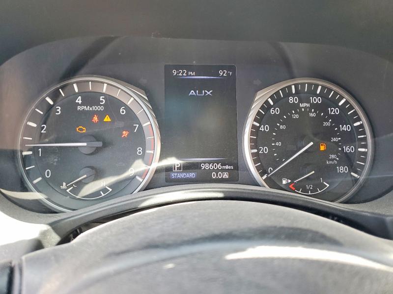 2018 Infiniti Q50 VIN JN1EV7AR8JM445340 COPART salvage auction — REAR END, Tx - Salvage Vehicle Title, sold $3,800 on 2026-07-10 (photo 9)