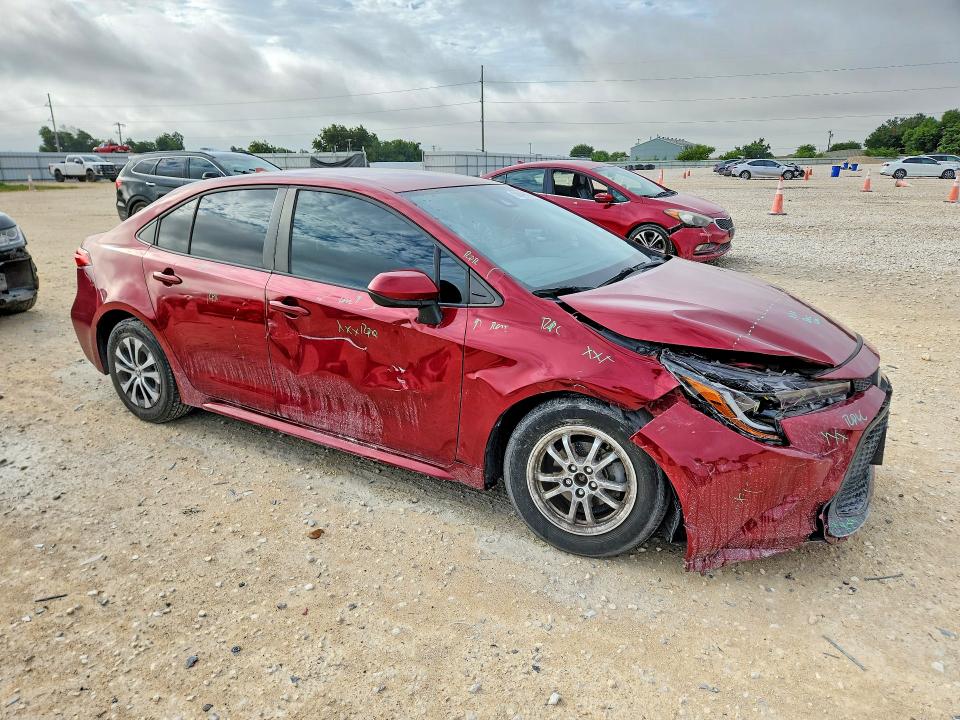 2022 Toyota Corolla VIN JTDEAMDE3NJ054104 COPART salvage auction — FRONT END, TX - SALVAGE VEHICLE TITLE (P), sold $775 on 2026-07-23 (photo 4)
