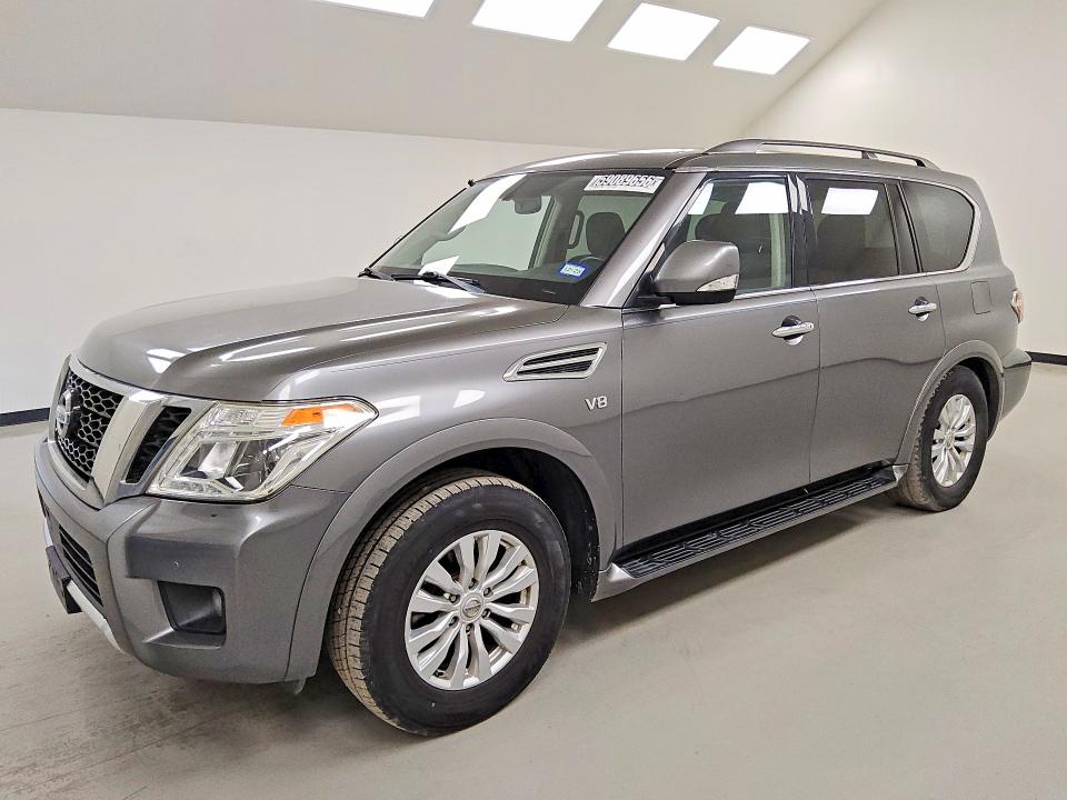 2018 Nissan Armada VIN JN8AY2ND6J9057437 COPART salvage auction — MINOR DENT/SCRATCHES, TX - CERTIFICATE OF TITLE, sold $450 on 2026-07-28 (photo 1)