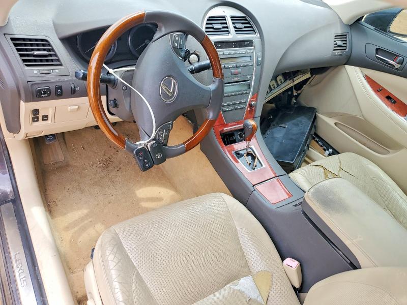 2011 Lexus ES VIN JTHBK1EG9B2423440 COPART salvage auction — MECHANICAL, TX - CERTIFICATE OF TITLE, sold $975 on 2026-07-23 (photo 8)