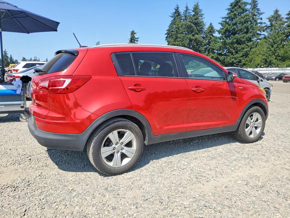 2012 Kia Sportage VIN KNDPBCA25C7265339 COPART salvage auction — MECHANICAL, Wa - Vehicle Cert Of Ownership-Titl, sold $900 on 2026-07-17 (photo 3)