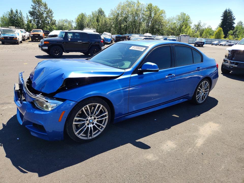 2013 BMW 3 series VIN WBA3A9G55DNP37300 COPART salvage auction — FRONT END, WA - CERT OF OWNERSHIP-REBUILT, sold $4,500 on 2026-07-27 (photo 1)