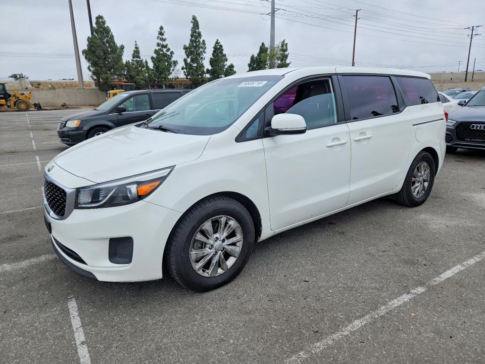 2016 Kia SEDONA VIN KNDMA5C15G6112087 COPART salvage auction — NORMAL WEAR, Ca - Dis/Dlr/Exp Only Clean Title, sold $1,050 on 2026-07-28 (photo 1)
