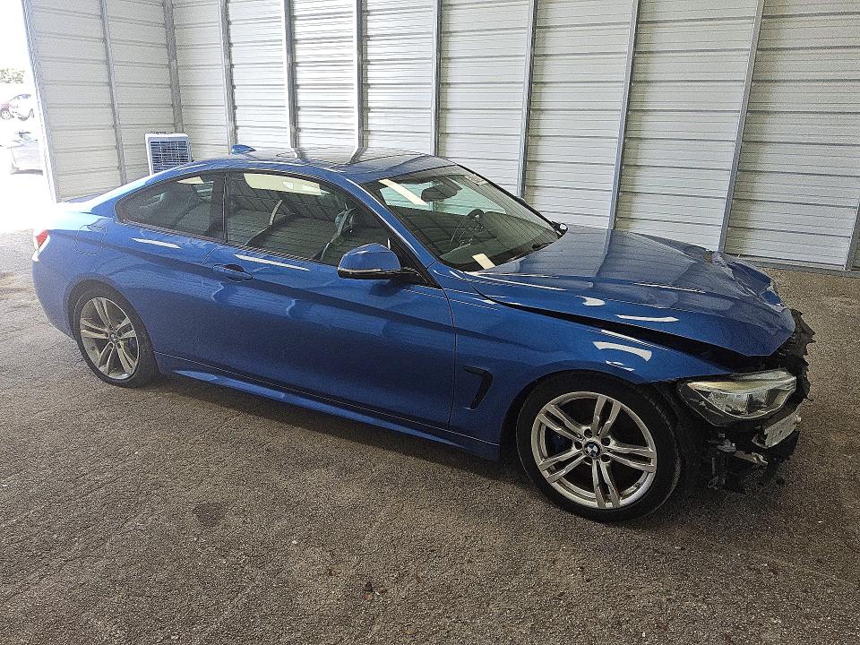 2014 BMW 4 series VIN WBA3R1C56EF729377 COPART salvage auction — FRONT END, FL - CERTIFICATE OF TITLE, sold $400 on 2026-07-28 (photo 4)