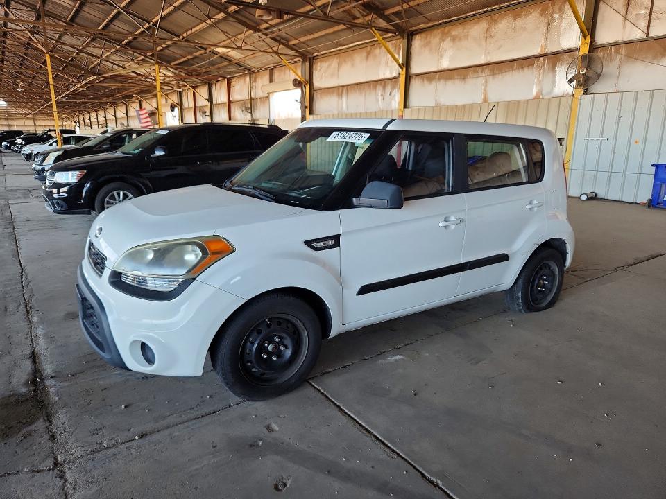 2013 Kia Soul VIN KNDJT2A56D7755359 COPART salvage auction — MINOR DENT/SCRATCHES, Nm - Certificate Of Title (P), sold $250 on 2026-07-27 (photo 1)