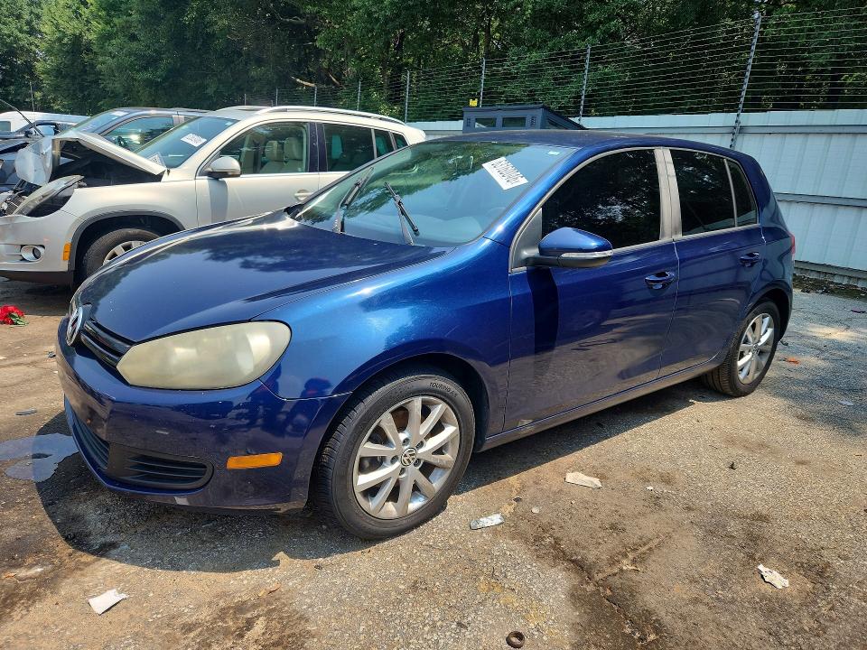 2010 Volkswagen Golf VIN WVWDA7AJ0AW375223 COPART salvage auction — WATER/FLOOD, Fl - Certificate Of Title, sold $325 on 2026-08-04 (photo 1)