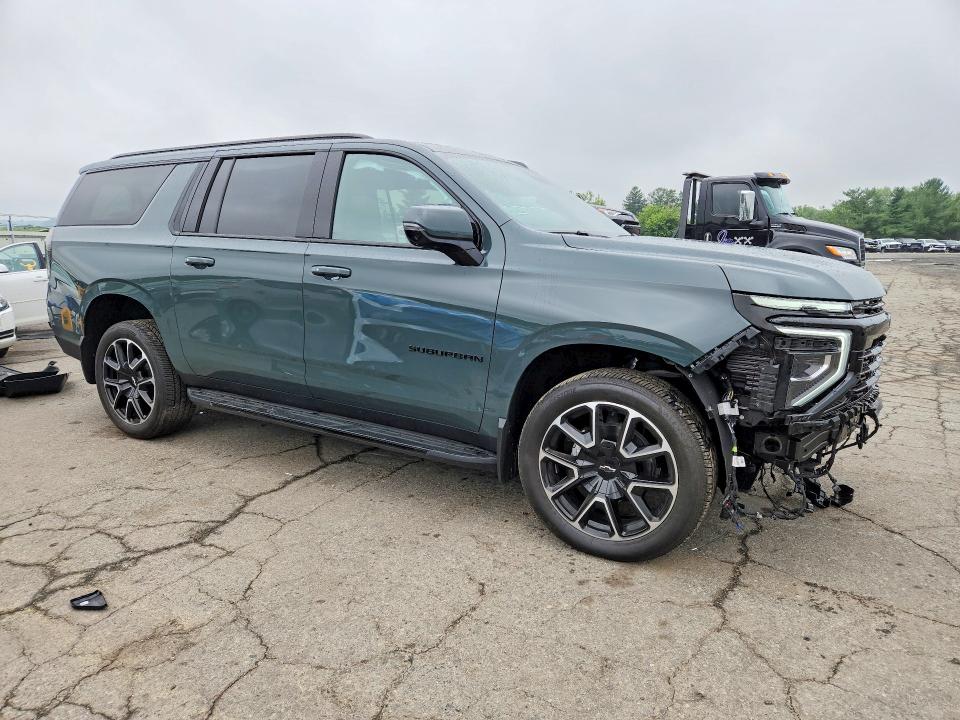 2025 Chevrolet Suburban VIN 1GNS6ERD0SR296203 COPART salvage auction — FRONT END, Pa - Certificate Of Salvage, sold $36,000 on 2026-08-28 (photo 4)