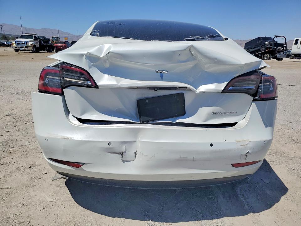2020 Tesla Model 3 VIN 5YJ3E1EB8LF601256 COPART salvage auction — REAR END, Nv - Salvage Title, sold $5,700 on 2026-07-30 (photo 6)