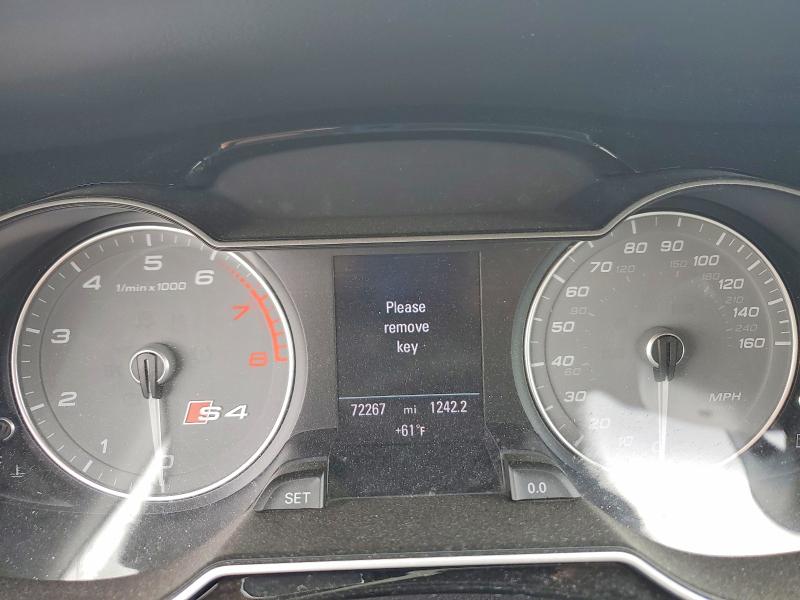 2014 Audi Rs4 VIN WAUBGAFL4EA020617 COPART salvage auction — FRONT END, Ca - Salvage Certificate, sold $3,400 on 2026-07-10 (photo 9)