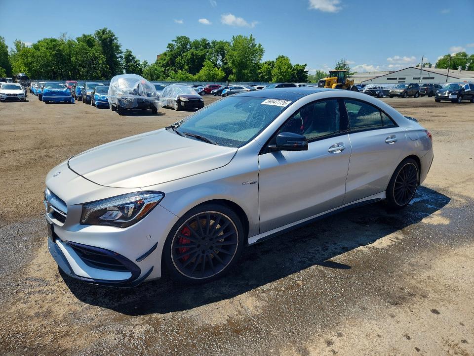 2017 Mercedes-benz Cla-klasse amg VIN WDDSJ5CB4HN430134 COPART salvage auction — FRONT END, Ct - Cert Of Title-Salvage, sold $6,200 on 2026-08-11 (photo 1)