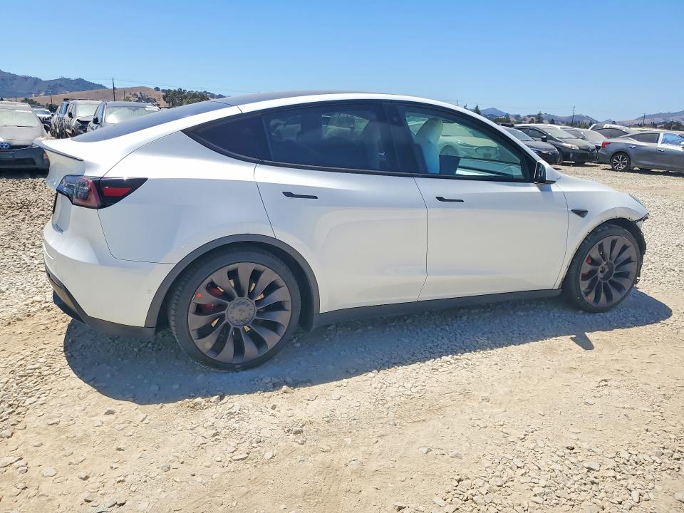 2020 Tesla Model y VIN 5YJYGDEFXLF018806 COPART salvage auction — FRONT END, Ca - Salvage Certificate, sold $9,900 on 2026-07-16 (photo 3)