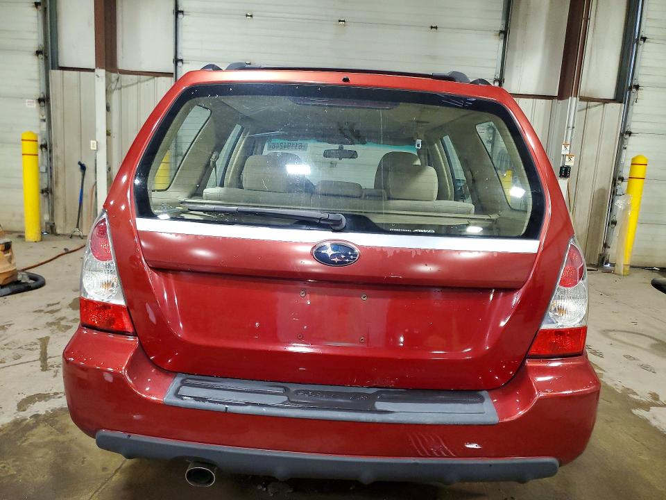 2007 Subaru Forester VIN JF1SG65697H705188 COPART salvage auction — FRONT END, Pa - Certificate Of Salvage, sold $425 on 2026-07-31 (photo 6)