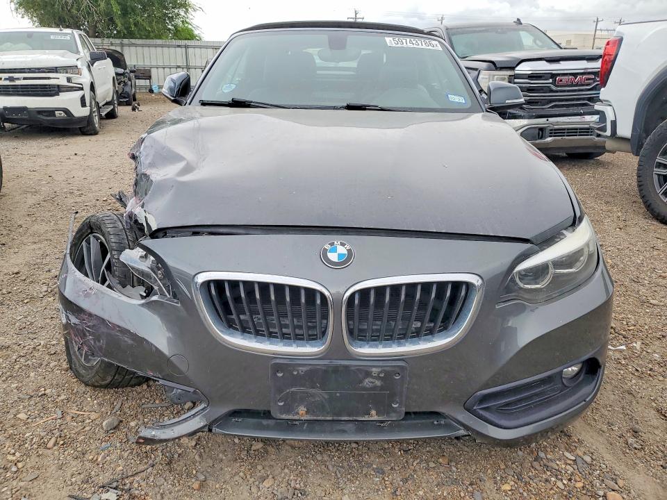 2018 BMW 2 series VIN WBA2M7C55JVD51729 COPART salvage auction — ALL OVER, Tx - Salvage Vehicle Title, sold $100 on 2026-07-29 (photo 5)
