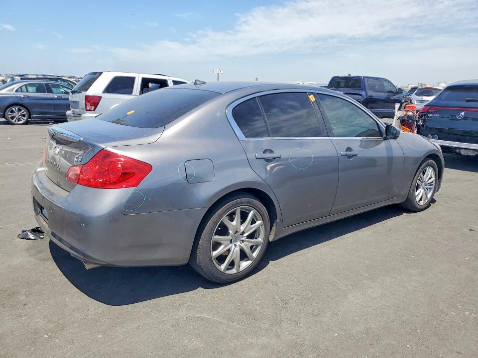 2013 Infiniti G VIN JN1CV6AP3DM306916 COPART salvage auction — VANDALISM, CA - SALVAGE CERTIFICATE, sold $3,100 on 2026-07-15 (photo 3)