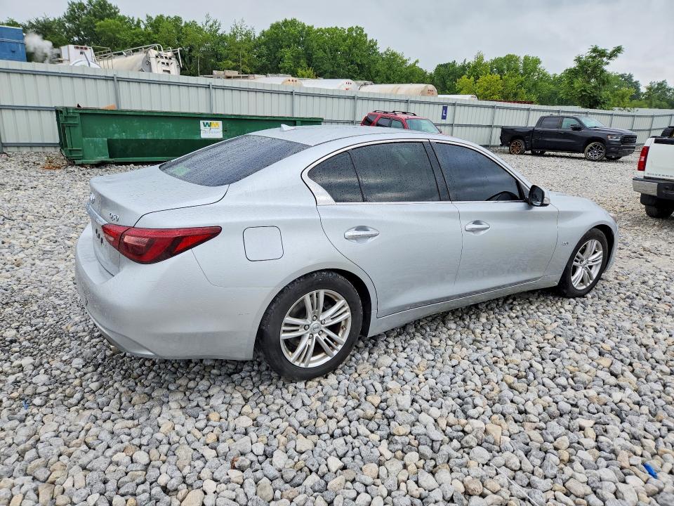 2019 Infiniti Q50 VIN JN1EV7AP5KM519040 COPART salvage auction — DAMAGE HISTORY, OH - CERTIFICATE OF TITLE, sold $2,700 on 2026-07-31 (photo 3)