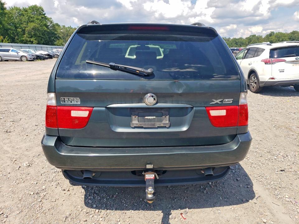 2005 BMW X5 VIN 5UXFA13535LY11834 COPART salvage auction — ENGINE BURN, Ga - Cert Of Title-Salvage, sold $200 on 2026-07-28 (photo 6)
