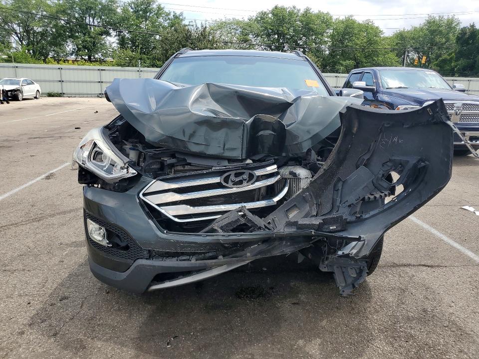 2013 Hyundai Santa fe VIN 5XYZUDLA2DG095376 COPART salvage auction — FRONT END, Oh - Cert Of Title-Salvage, sold $375 on 2026-07-31 (photo 5)