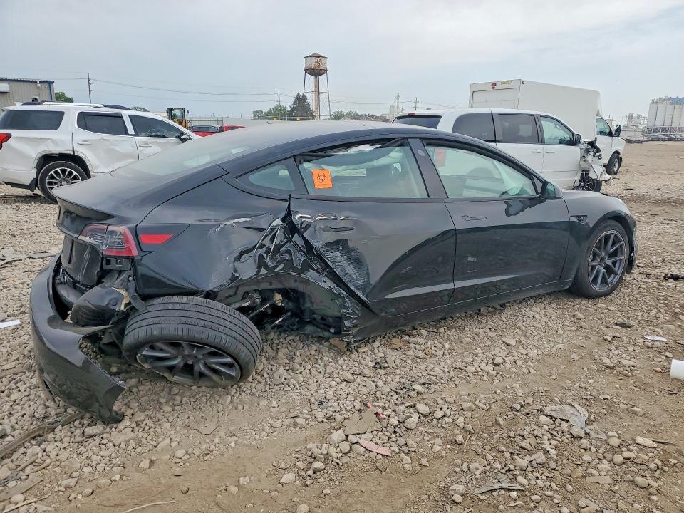 2023 Tesla Model 3 VIN 5YJ3E1EA2PF506821 COPART salvage auction — FRONT END, MD - CERTIFICATE OF TITLE, sold $8,100 on 2026-09-01 (photo 3)