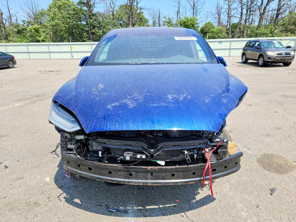 2020 Tesla Model x VIN 5YJXCBE2XLF233529 COPART salvage auction — FRONT END, NY - MV-907A SALVAGE CERTIFICATE, sold $11,200 on 2026-07-20 (photo 5)