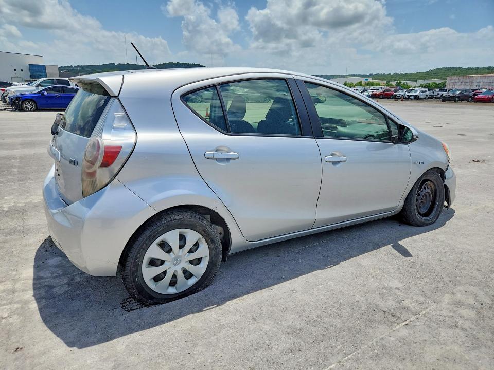 2013 Toyota Prius VIN JTDKDTB37D1052473 COPART salvage auction — HAIL, KS - CERT OF TITLE-SALVAGE, sold $2,200 on 2026-07-31 (photo 3)