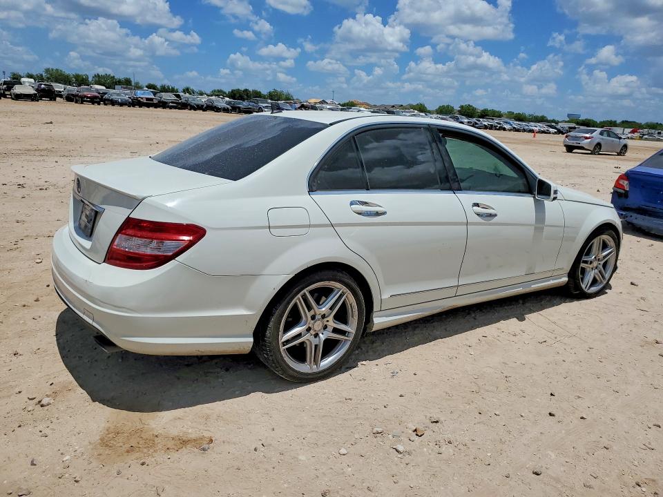 2011 Mercedes-benz C class VIN WDDGF5EB1BR182655 COPART salvage auction — FRONT END, TX - SALVAGE VEHICLE TITLE, sold $375 on 2026-08-06 (photo 3)