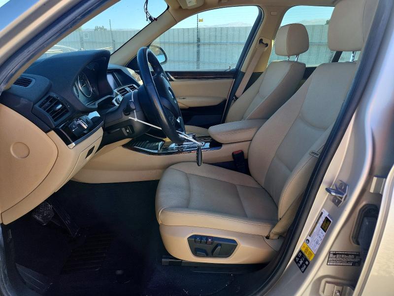 2017 BMW X3 VIN 5UXWX9C36H0T22202 COPART salvage auction — MECHANICAL, CA - SALVAGE CERTIFICATE, sold $200 on 2026-07-28 (photo 7)