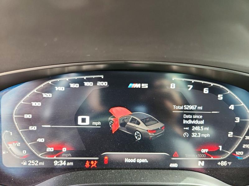 2020 BMW M5 VIN WBSJF0C03LB448880 COPART salvage auction — MECHANICAL, Ut - Certificate Of Title, sold $17,400 on 2026-07-23 (photo 9)