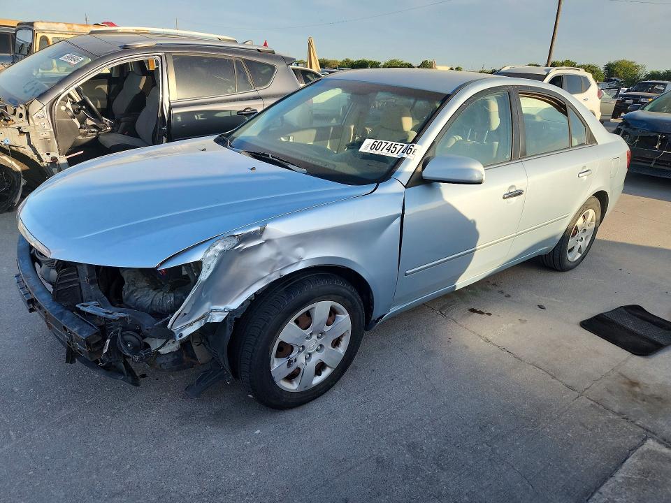 2008 Hyundai Sonata VIN 5NPET46C28H381502 COPART salvage auction — FRONT END, Tx - Salvage Vehicle Title, sold $550 on 2026-07-16 (photo 1)