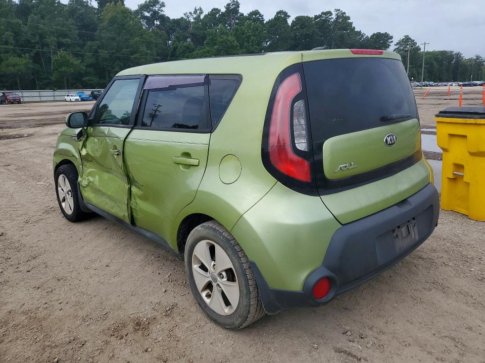 2015 Kia Soul VIN KNDJN2A24F7752138 COPART salvage auction — SIDE, LA - CERT OF TITLE-SALVAGE, sold $975 on 2026-07-31 (photo 2)