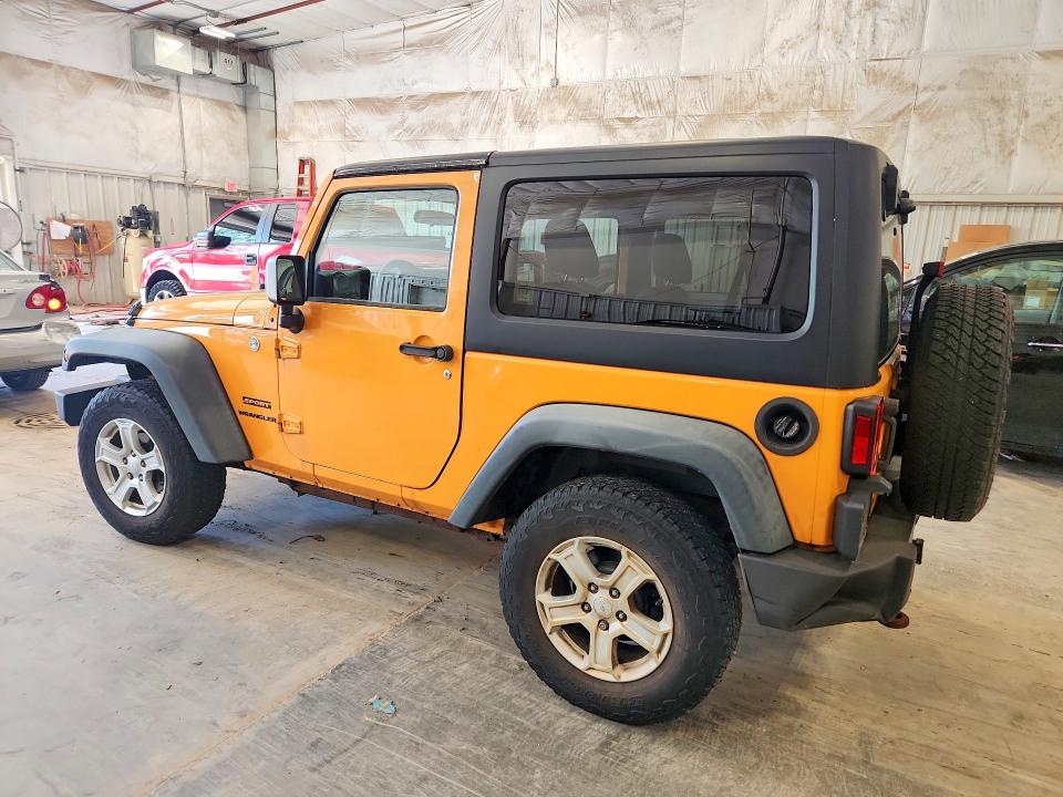 2012 Jeep Wrangler / VIN 1C4AJWAGXCL119788 COPART salvage auction — REAR END, Wi - Certificate Of Title, sold $2,900 on 2026-07-27 (photo 2)