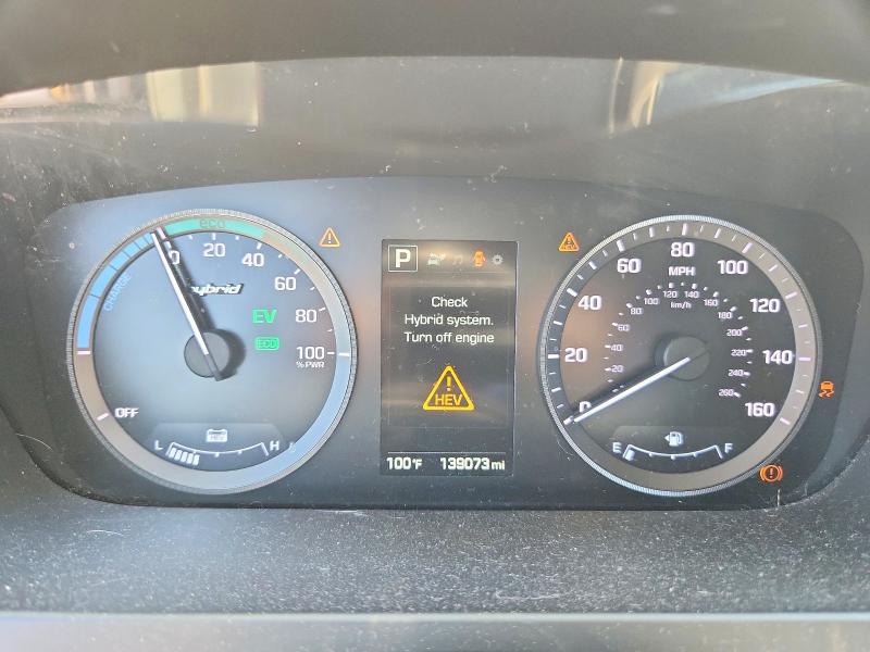 2017 Hyundai Sonata hybrid VIN KMHE34L3XHA069211 COPART salvage auction — REAR END, Fl - Certificate Of Title, sold $1,200 on 2026-07-31 (photo 9)